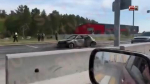 Автомобиль загорелся в районе ГРЭС в Сургуте. ВИДЕО